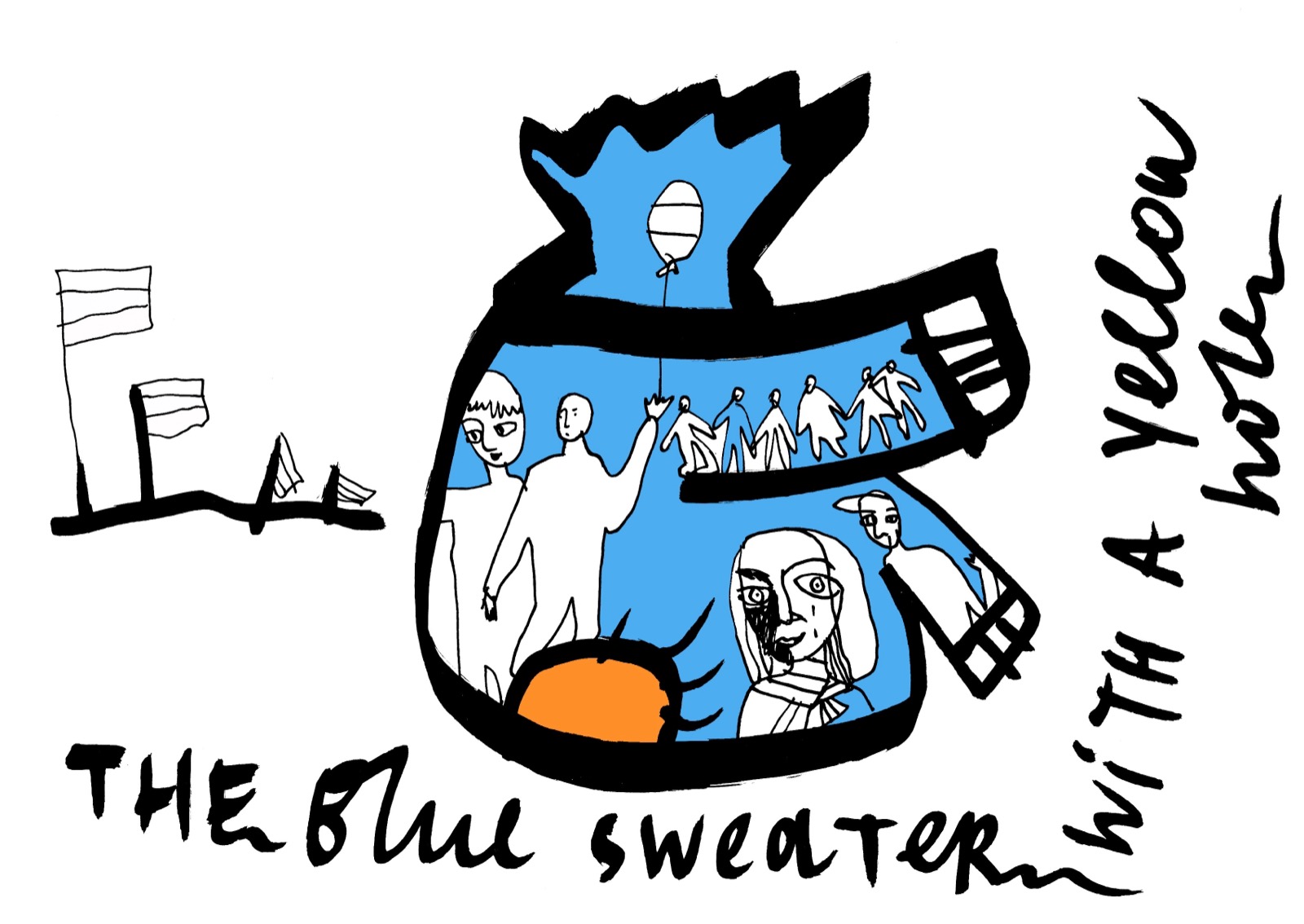 Blue Sweater, Yellow Hole